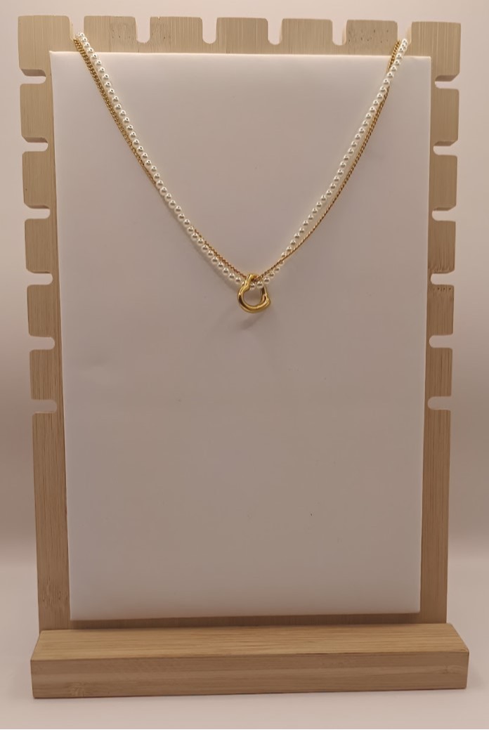 Cadena Perlas y Tejido N 52